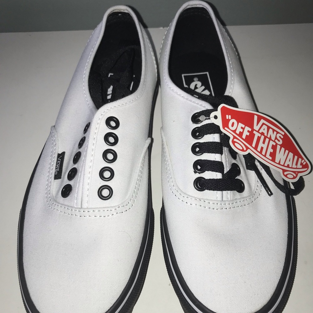 Authentic Black Sole Vans